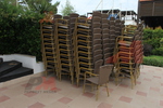 Качествени стифиращи столове от ратан за тераса